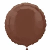 Chocolate Brown Round Foil Balloon 18"