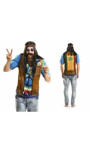 Hippie, Manga Corta - Adult Size Medium