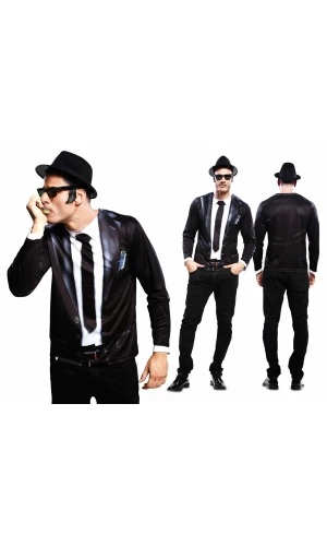 Bluesman, Manga Larga - Adult Size Large