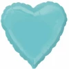 Robin Egg Blue Heart Foil Balloon 18''