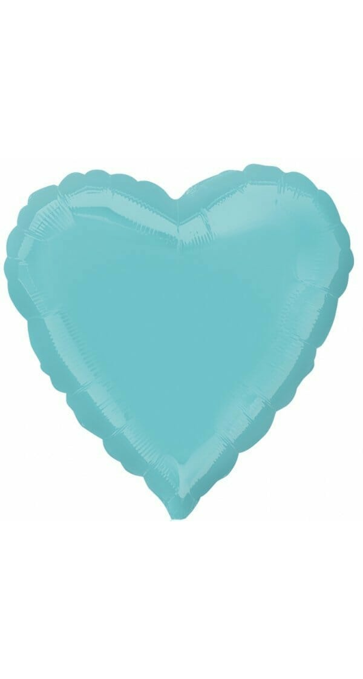 Robin Egg Blue Heart Foil Balloon 18''