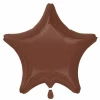 Chocolate Brown Star Foil Balloon 18''