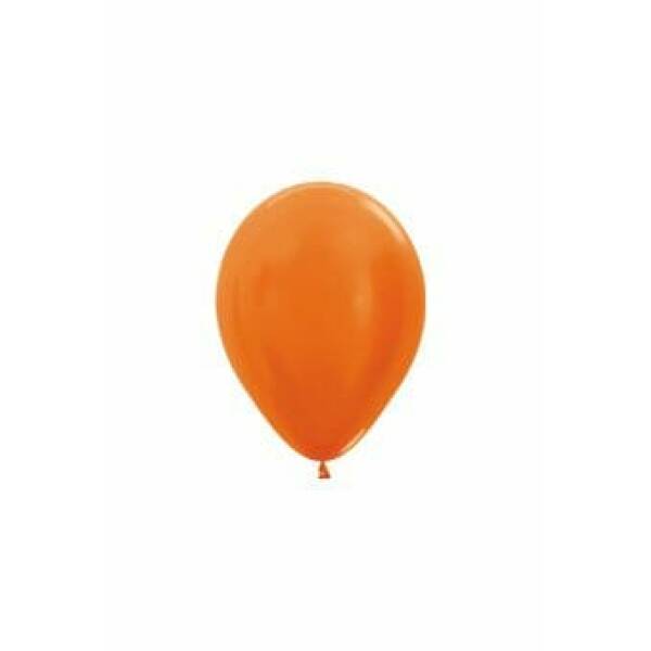 Metallic - Orange Latex Balloon - (5" / 12cm)