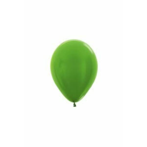 Metallic - Lime Green Latex Balloon - (5" / 12cm)