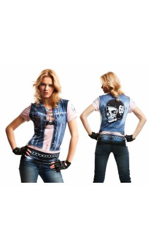 Motorbiker Girl - Adult Size Medium