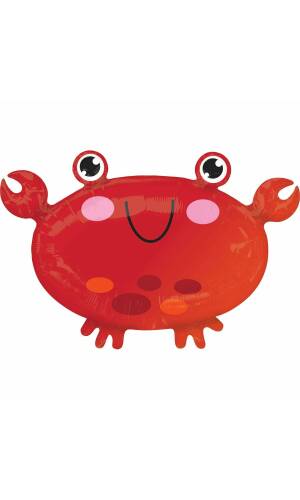 Junior Shape Crab Foil Balloon - 55cm