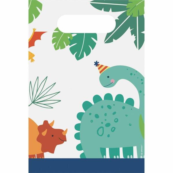Dino-Mite Paper Loot Bags - 8pk