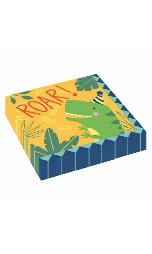 Dino-Mite Party Napkins 33cm x 33cm - 16pk
