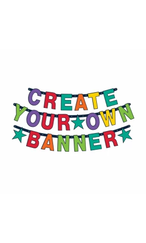 Create Your Own Letter Banner (Height 11.4cm) - 84pk