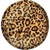Orbz Leopard Print Foil Balloon - 38cm x 40cm