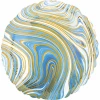 Marblez Blue Circle Foil Balloon - 43cm