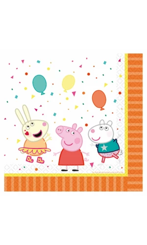 Peppa Pig Party Napkins 33 x 33cm - 16pk