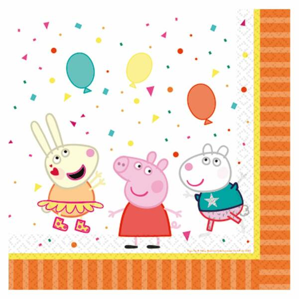 Peppa Pig Party Napkins 33 x 33cm - 16pk