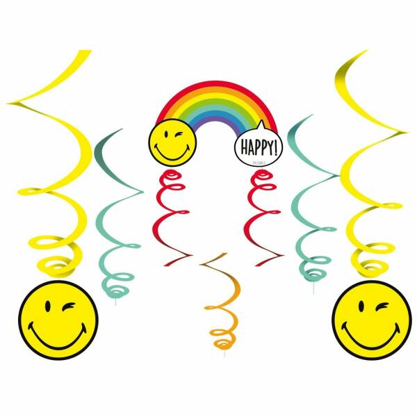 Smileyworld Paper Swirl Decoration 130cm - 6pk