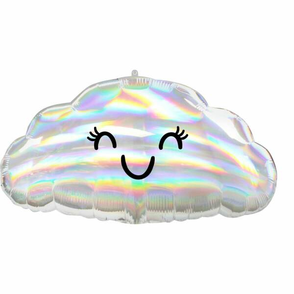 Iridescent Cloud Standard Shape Foil Balloon - 58cm x 30cm