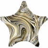 Marblez Black Star Foil Balloon - 43cm