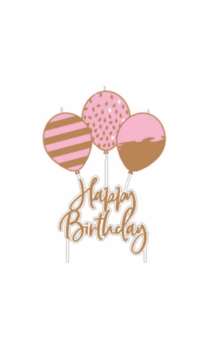 Rose Gold Birthday Candle 6.2 x 11.3cm