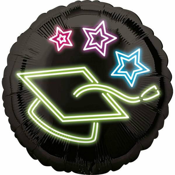 Neon Grad Standard Foil Balloon - 43cm
