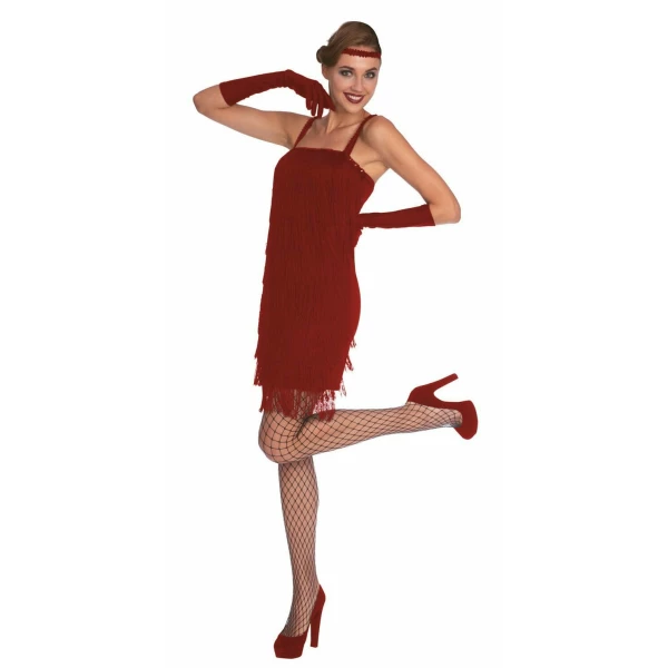 Classy Red Flapper - Adult Size Large