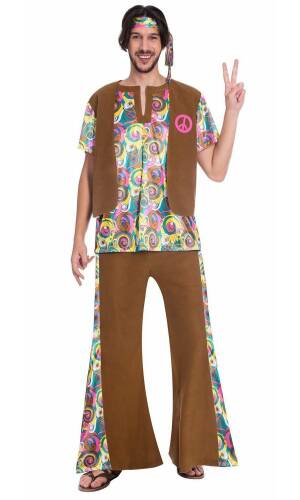 Psychedelic Hippy Man - Adult Size Large