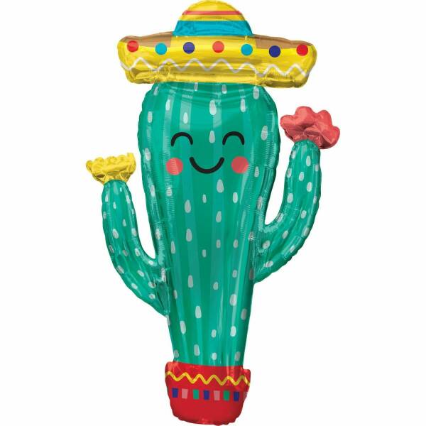 Fiesta Cactus Supershape Foil Balloon