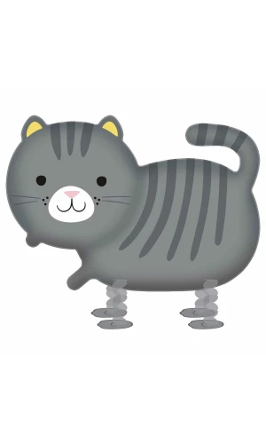 Walking Balloon Buddie Cat Foil Balloon
