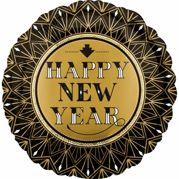 Happy New Year Roaring Twenties Standard Foil Balloon - 43cm