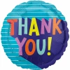 Thank You Fun Type Standard Foil Balloon - 43cm