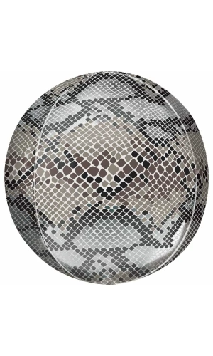 Orbz Snake Skin Print Foil Balloon - 38cm x 40cm