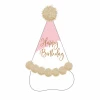 Rose Gold Birthday Party Hat Height 20cm