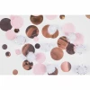 Rose Gold Birthday Confetti With Puff Balls - 16g