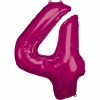 34 Inch Foil Balloon Number 4 - Pink