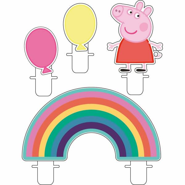 Peppa Pig Mini Character Candles - 4pk