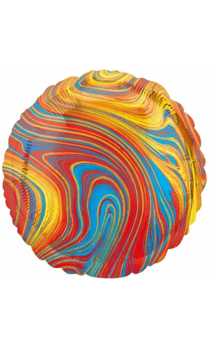 Marblez Colorful Circle Foil Balloon - 43cm