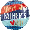 Happy Father's Day Stripes and Argyle Standard Foil Balloon - 43cm