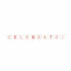 Celebrate Pink Polyester Canvas Letter Banner