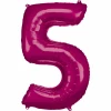 34 Inch Foil Balloon Number 5 - Pink
