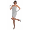Classy Silver Flapper - Adult Size Small