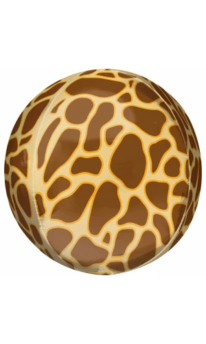 Orbz Giraffe Print Foil Balloon - 38cm x 40cm