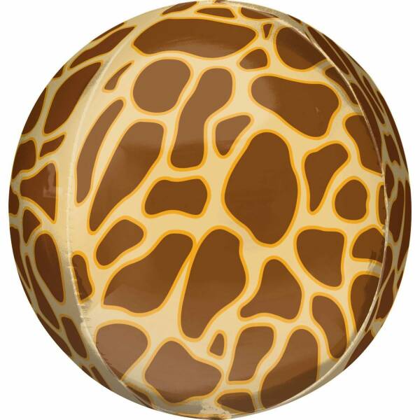 Orbz Giraffe Print Foil Balloon - 38cm x 40cm