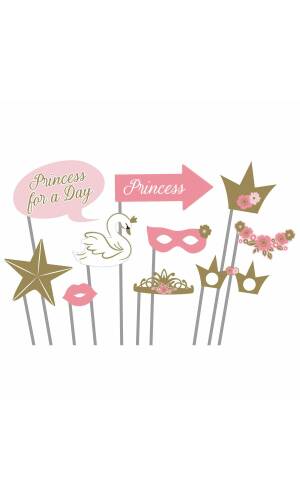 Princess For A Day Photo Booth Kit - 10pk