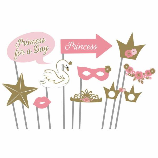 Princess For A Day Photo Booth Kit - 10pk