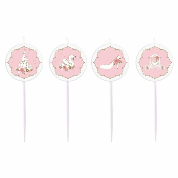 Princess For A Day Mini Candles Height 7cm - 4pk