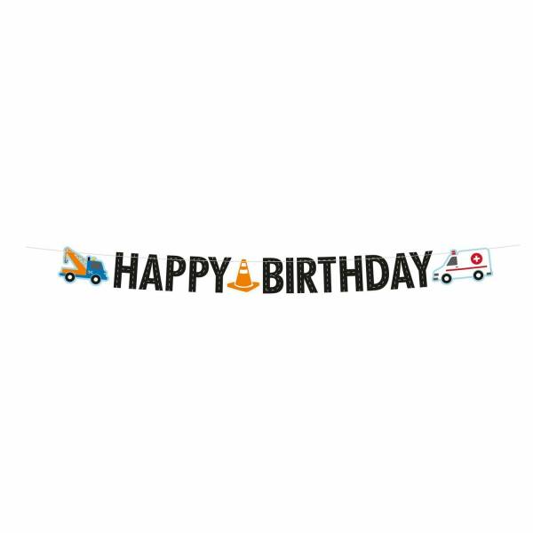 On the Road Happy Birthday Banner - 180 x 15cm