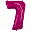 34 Inch Foil Balloon Number 7 - Pink