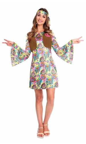 Psychedlic Hippy Lady - Adult Size Medium