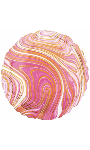 Marblez Pink Circle Foil Balloon - 43cm