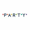 P.A.R.T.Y Multicolour Letter Banner With Pom Poms - 190cm