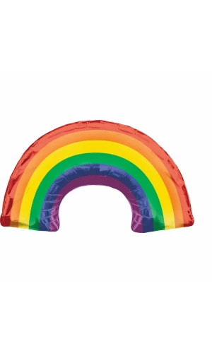 Rainbow Supershape Foil Balloon