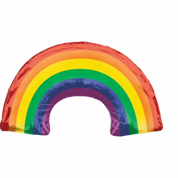 Rainbow Supershape Foil Balloon